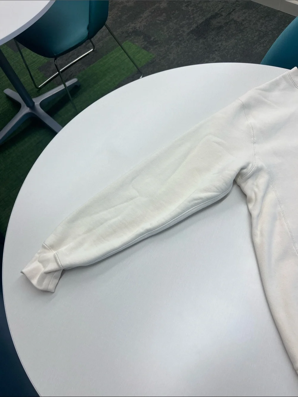 Emily Roggenburk return to cleveland puff crewneck long sleeve sweatshirt green - Picture 6 of 11